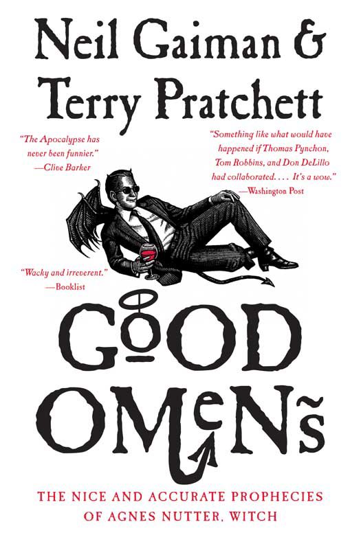 book cover for Good Omens by Neil Gaiman and Terry Pratchett